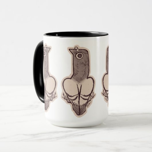 Pigeon mok (Voorkant links)