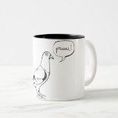 Pigeon Mug Tweekleurige Koffiemok (Voorkant rechts)
