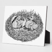Pigeon Nest Babies Fotoplaat (Zijkant)