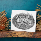 Pigeon Nest Babies Fotoplaat (Zijkant)