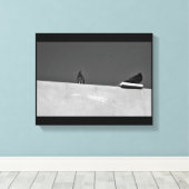 Pigeon Pair Canvas Afdruk (Insitu (Houten vloer))