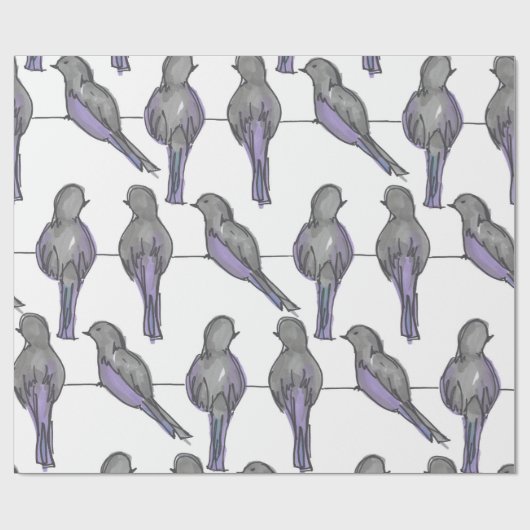 Pigeon Pals Print Cadeaupapier (Vlak)
