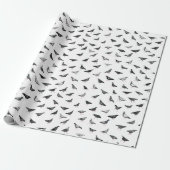 Pigeon Pattern Cadeaupapier (Uitgerold)
