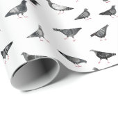 Pigeon Pattern Cadeaupapier (Rol Hoek)