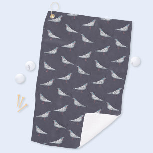 Pigeon Pattern Golfhanddoek