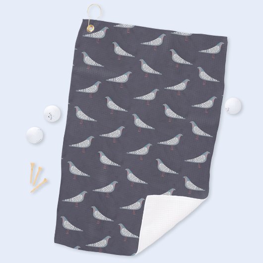Pigeon Pattern Golfhanddoek
