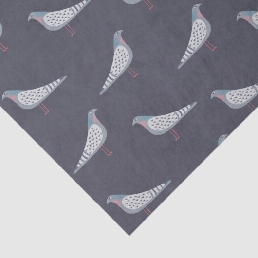 Pigeon Pattern Tissuepapier (Detail)