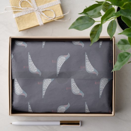 Pigeon Pattern Tissuepapier (Geschenk)