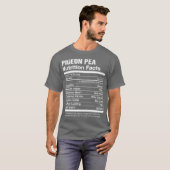 Pigeon Pea Nutrition Facts Funny Graphic T-shirt (Voorkant volledig)