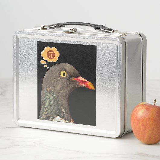 "Pigeon Pi" Bold Pigeon denkt aan Pi (In situ)