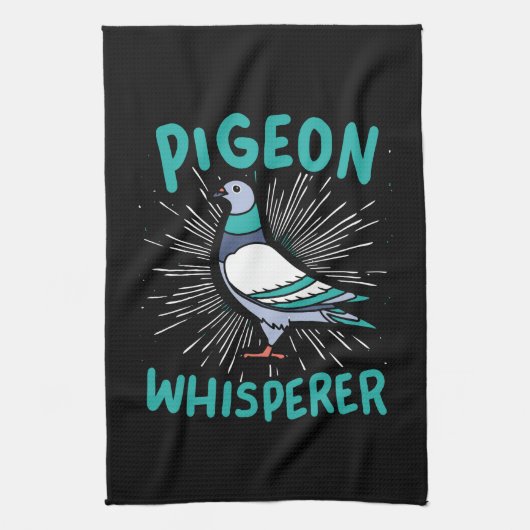 Pigeon - Pigeon Whisperer Theedoek (Verticaal)