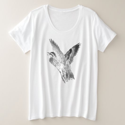 PIGEON PLUS GROOTTE  T-shirt met INITIAAL (Design voorkant)