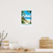 Pigeon Point Beach Caribbean Travel Print (Keuken)