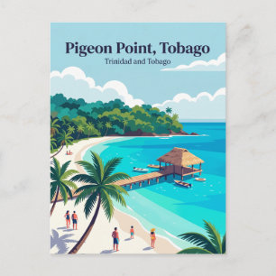 Pigeon Point Heritage Park Trinidad en Tobago Briefkaart