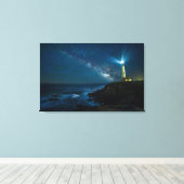 Pigeon Point Light Station, Ca Canvas Afdruk (Insitu (Houten vloer))