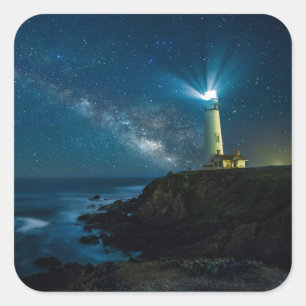 Pigeon Point Light Station, Ca Vierkante Sticker