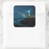Pigeon Point Light Station, Ca Vierkante Sticker (Tas)