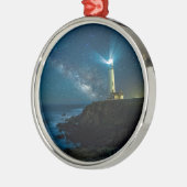 Pigeon Point Light Station California Metalen Ornament (Links)