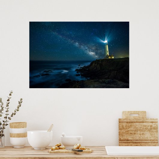 Pigeon Point Light Station California Poster (Keuken)