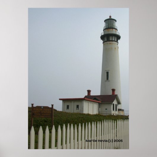 Pigeon Point Lighthouse Afdrukken Poster (Voorkant)