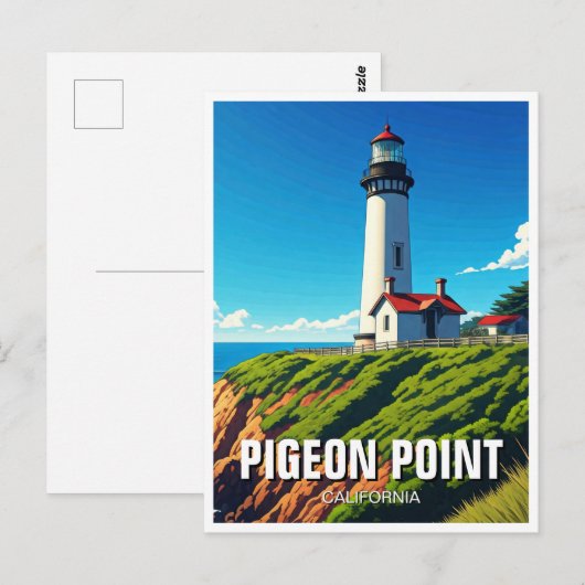 Pigeon Point Lighthouse California Briefkaart (Voorkant / Achterkant)