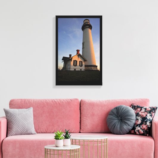 Pigeon Point Lighthouse California Coast Canvas Afdruk (Insitu (Woonkamer))