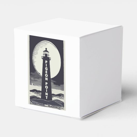 Pigeon Point Lighthouse California Moon Bedankdoosjes (Achterkant)