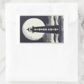 Pigeon Point Lighthouse California Moon Rechthoekige Sticker (Tas)