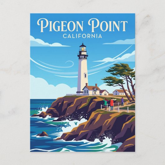 Pigeon Point Lighthouse VS Briefkaart (Voorkant)