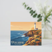 Pigeon Point Lighthouse VS Briefkaart (Staand voorkant)