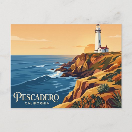 Pigeon Point Lighthouse VS Briefkaart (Voorkant)