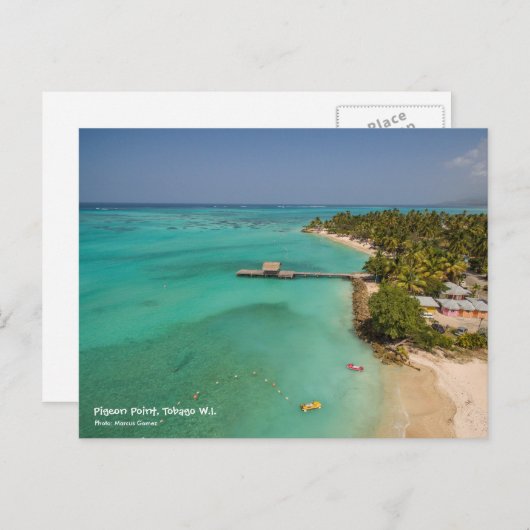 Pigeon Point Tobago Briefkaart (Voorkant / Achterkant)