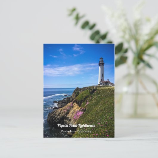 Pigeon Point-vuurtoren Feestdagenkaart (Staand voorkant)