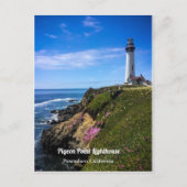 Pigeon Point-vuurtoren Feestdagenkaart (Voorkant)