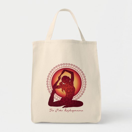 Pigeon Pose Tote Bag (Voorkant)