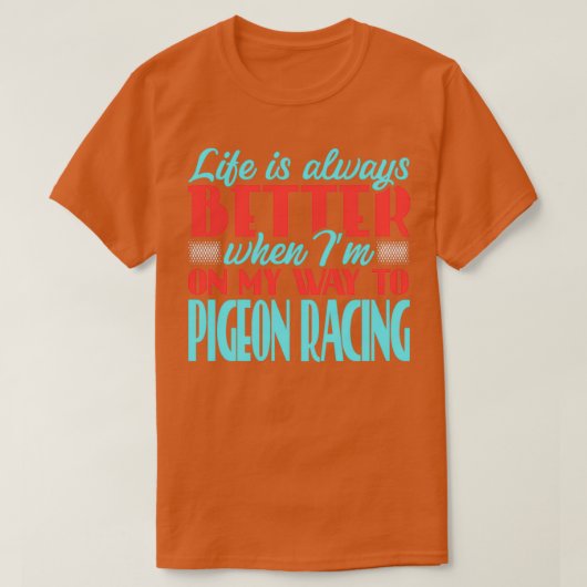 Pigeon Racing 13 T-shirt (Design voorkant)