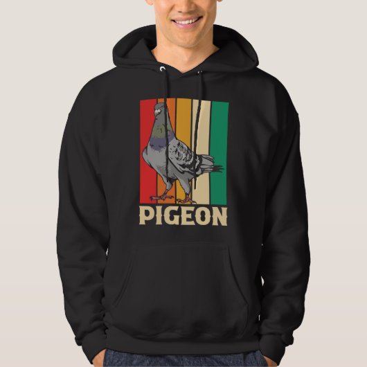 Pigeon Racing Birding Birdwatching Birdwatcher Ret Hoodie (Voorkant)