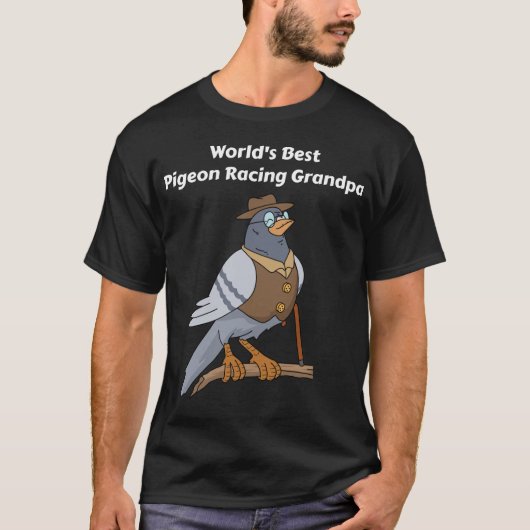 Pigeon Racing Gift Mannen Grandpa Vaderdag Pigeon T-shirt (Voorkant)