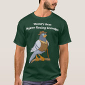 Pigeon Racing Gifts Mannen Grandpa Fathers Day T-shirt (Voorkant)