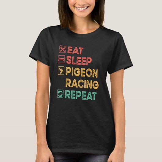 Pigeon Racing Pigeon Fancier Bird Racing Breedin T-shirt (Voorkant)