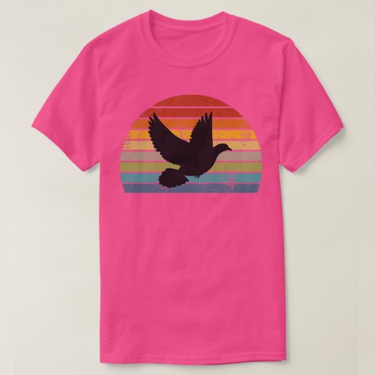 Pigeon Retro 3 T-shirt (Design voorkant)