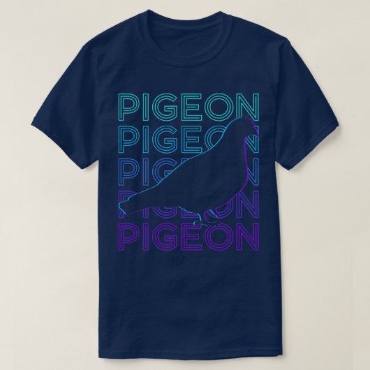 Pigeon Retro 6 T-shirt (Design voorkant)