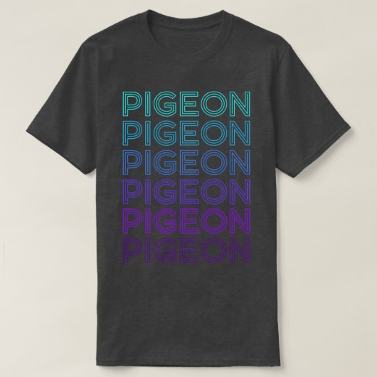 Pigeon Retro 7 T-shirt (Design voorkant)