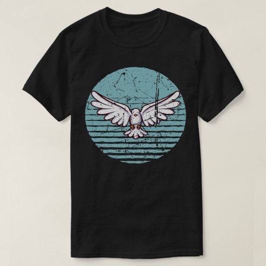 Pigeon Retro Gift T-shirt (Design voorkant)