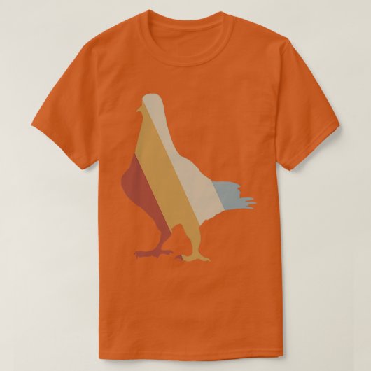 Pigeon Retro Style  5 T-shirt (Design voorkant)