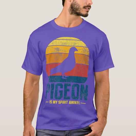 Pigeon Retro T-shirt (Voorkant)