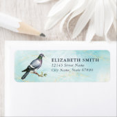 Pigeon Return-adreslabels Etiket (Insitu)