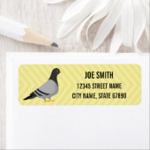 Pigeon Return-adreslabels Etiket (Insitu)