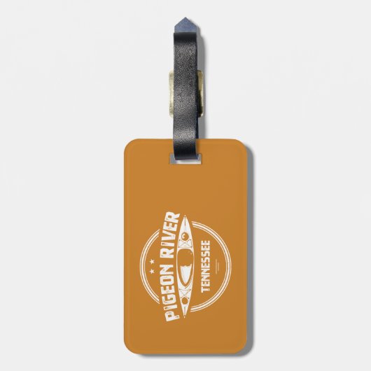 Pigeon River, Tennessee Bagagelabel (Achterkant verticaal)