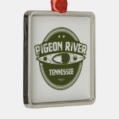 Pigeon River, Tennessee Metalen Ornament (Rechts)